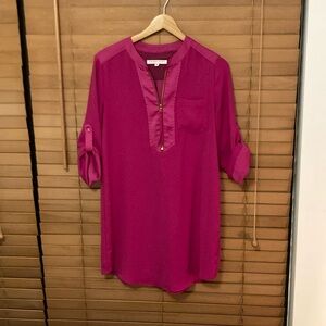 Trina Turk shirt dress with zipper